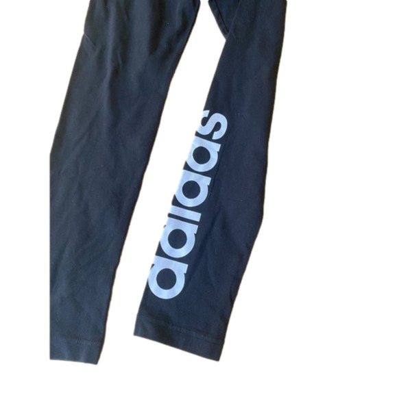 ADIDAS Womens Activewear Hi Waist Logo Leggings Small Black - Picture 2 of 4
